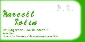 marcell kolin business card